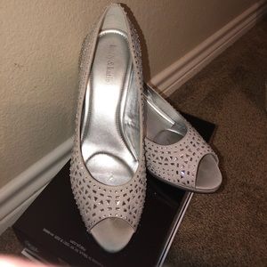 Women’s size 12 silver evening shoe
